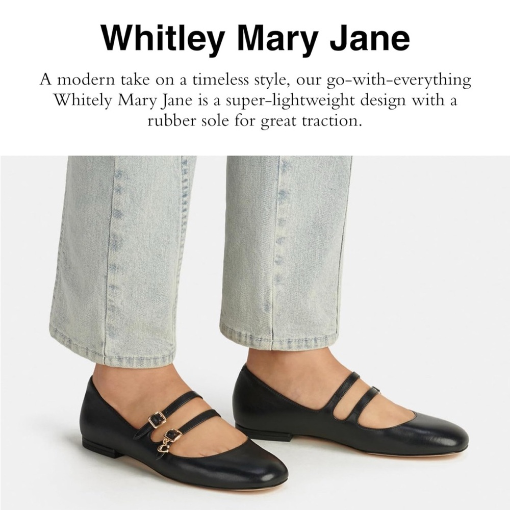 Coach Black Mary Jane Flats